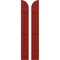 Ekena Millwork Americraft 2-Board (3 Batten) Wood Joined Board-n-Batten Shutters w/ Arch Top, ARW401BQ207X77BRH, PR ARW401BQ207X77BRH - alternate 1